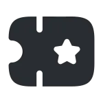 Ticket Star SVG Icon